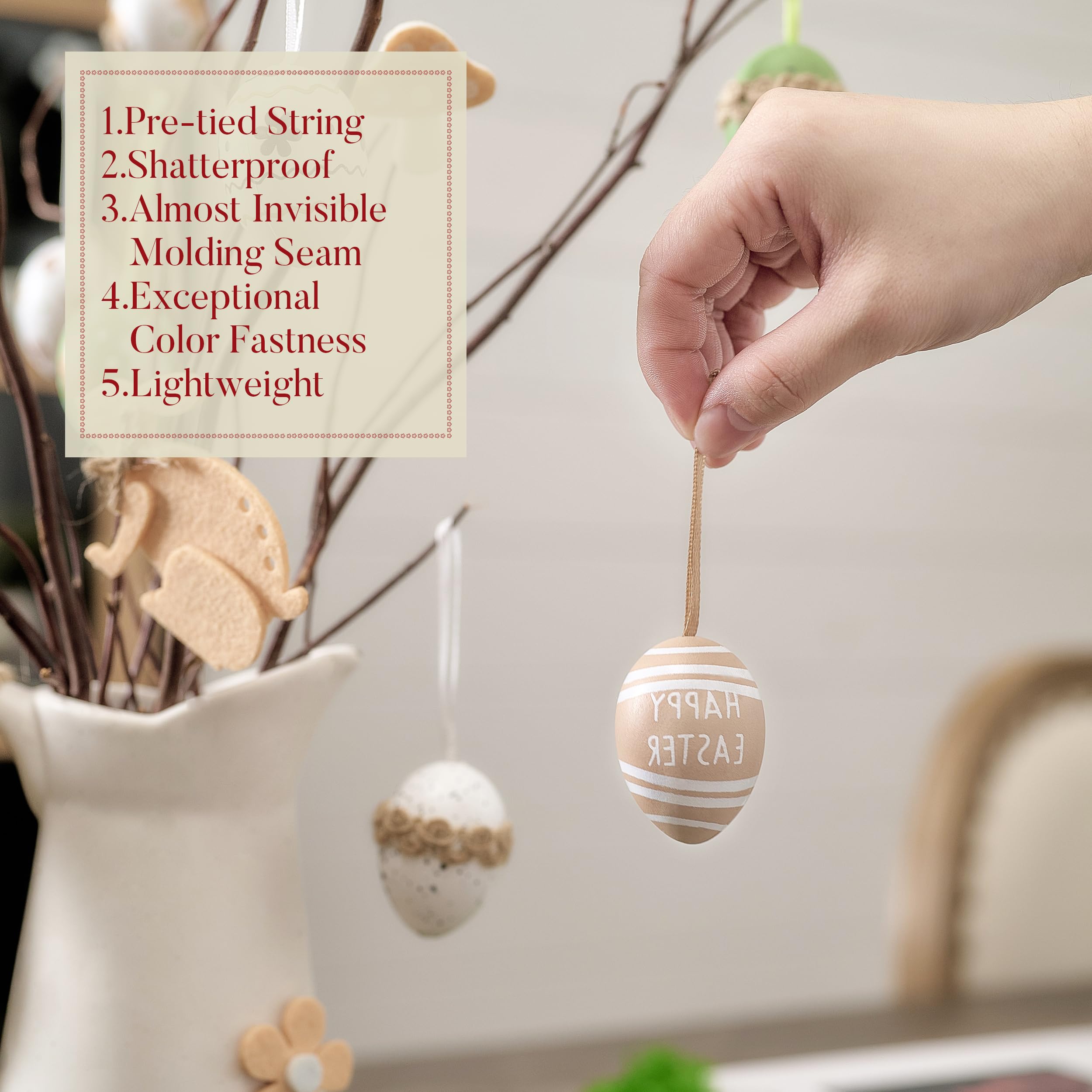 Foto 6 | Adornos Pascua Valery Madelyn 40 Unidades - Venta Internacional