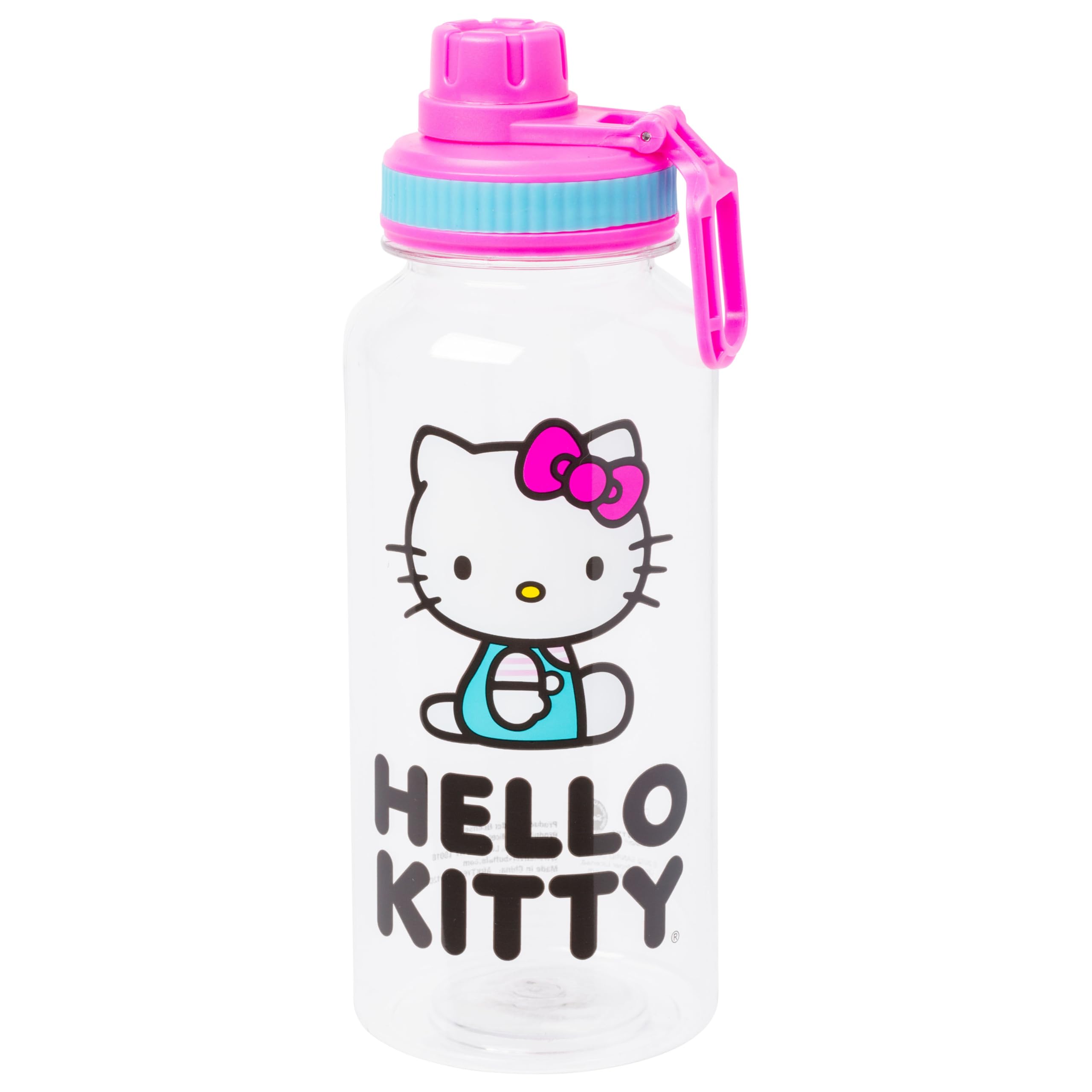 Botella De Agua Silver Buffalo Hello Kitty Icons De 950 Ml Con Pegatina - Venta Internacional.