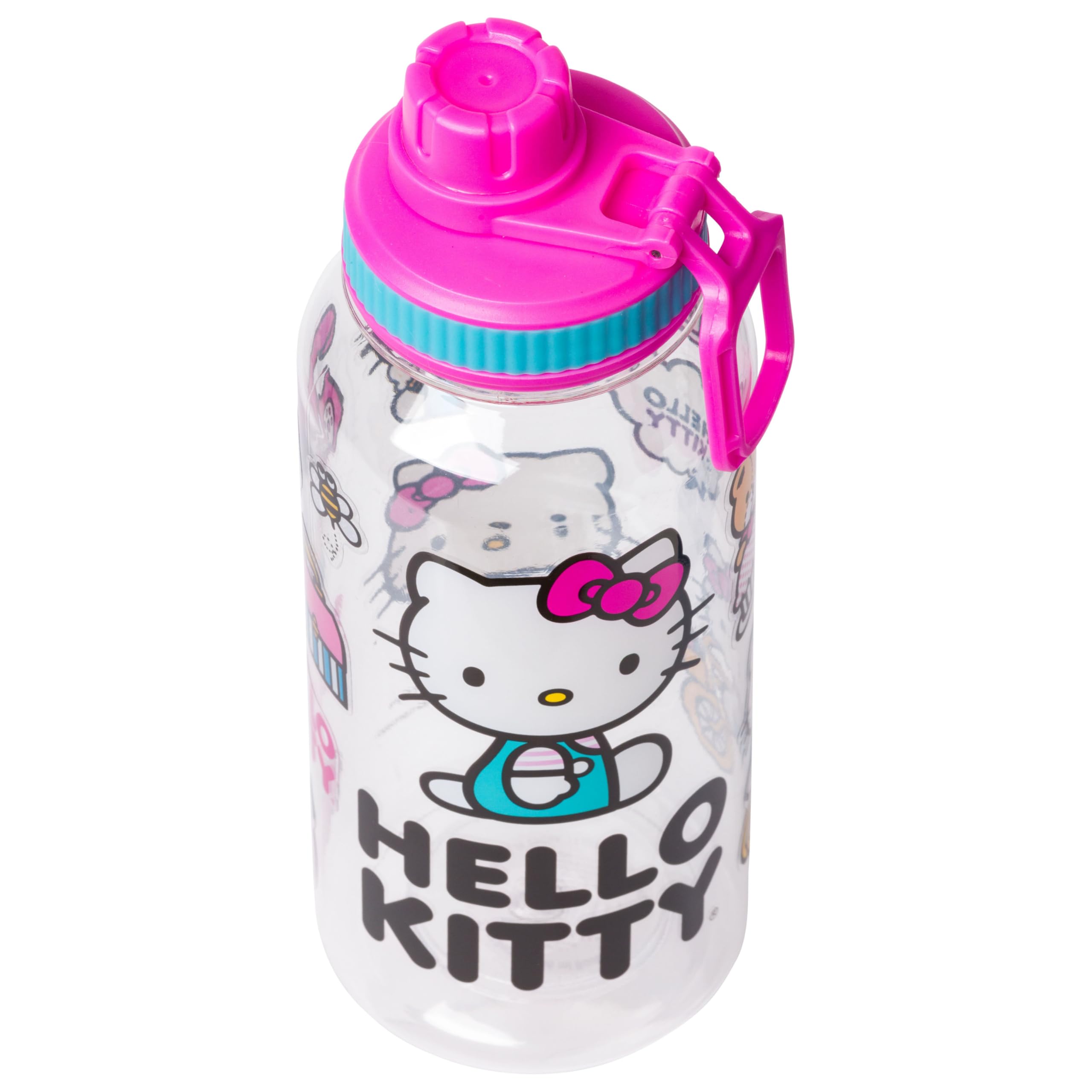 Foto 6 pulgar | Botella De Agua Silver Buffalo Hello Kitty Icons De 950 Ml Con Pegatina - Venta Internacional.