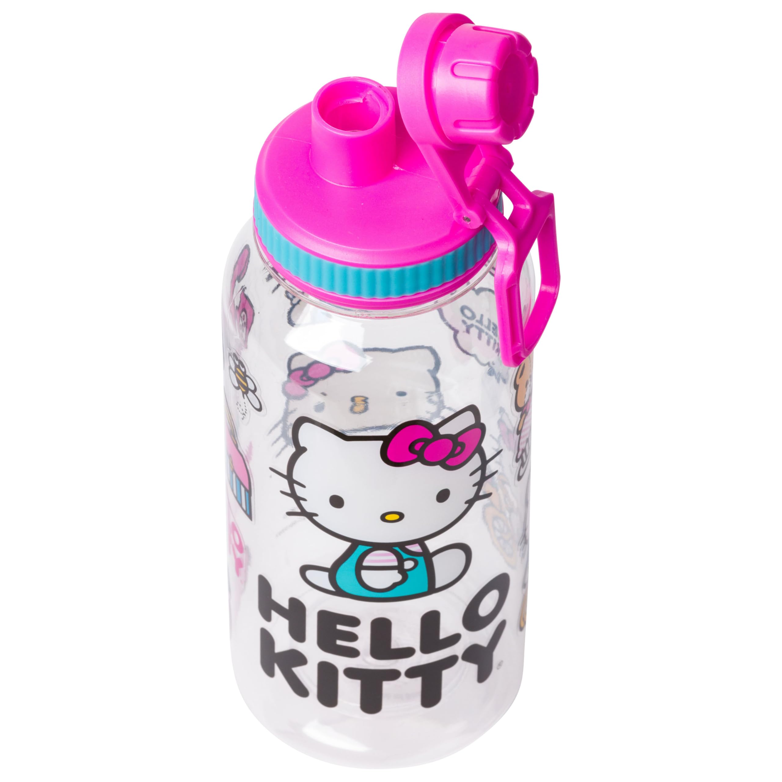 Foto 7 pulgar | Botella De Agua Silver Buffalo Hello Kitty Icons De 950 Ml Con Pegatina - Venta Internacional.