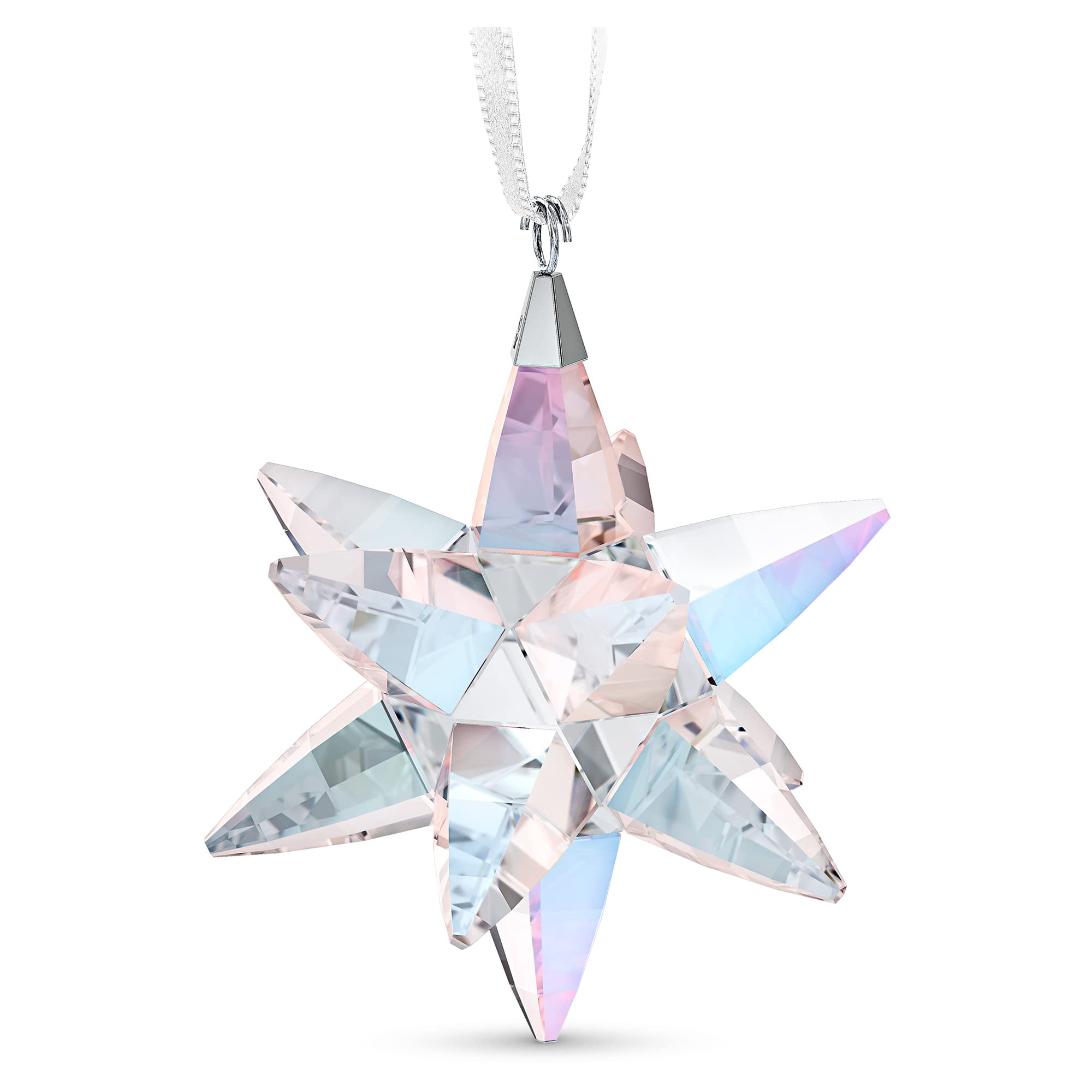 Ornamento Swarovski Shimmer Star Medium Con Cristales Multicolores - Venta Internacional.