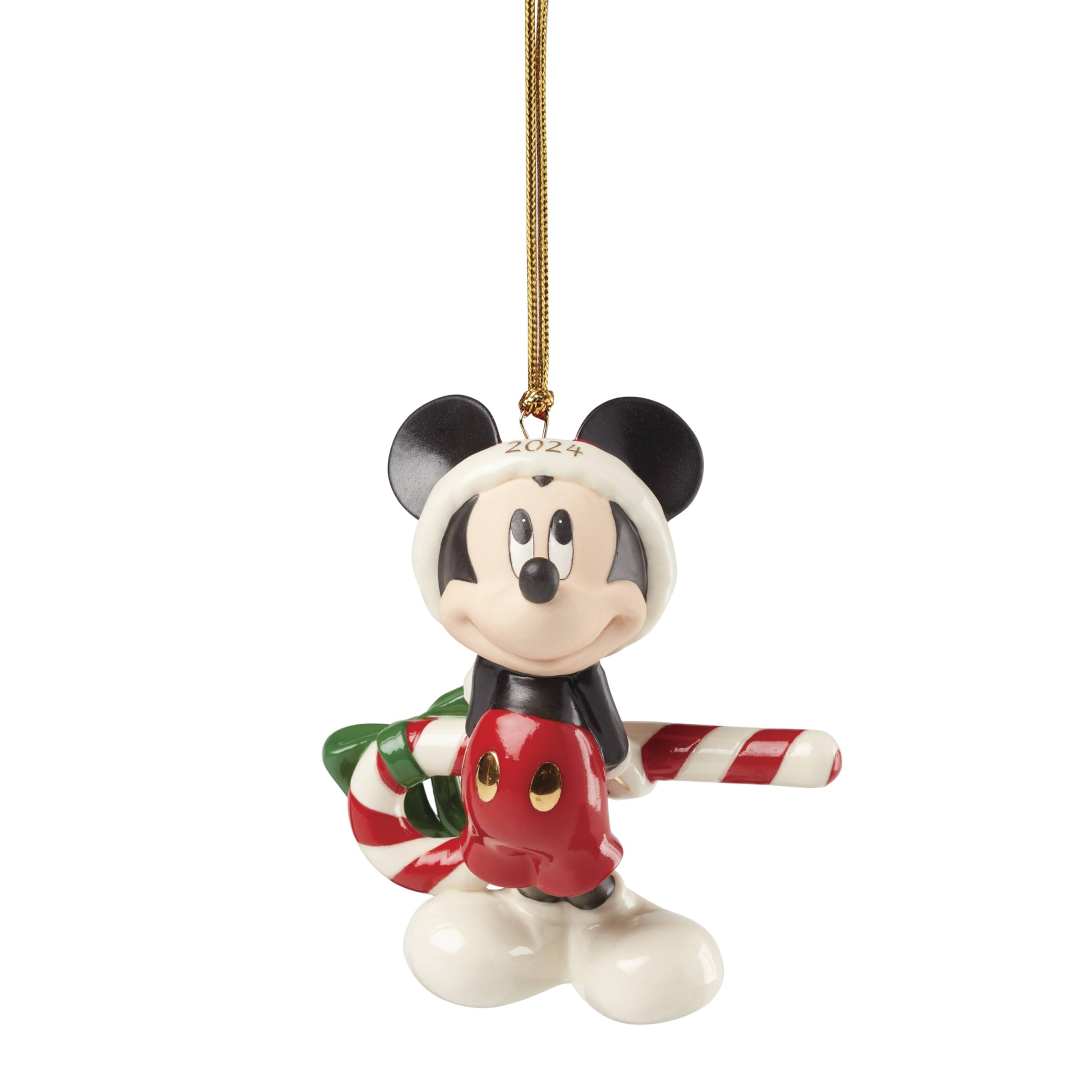 Ornamento Lenox 895791 2024 Mickey Mouse Navideño - Venta Internacional.