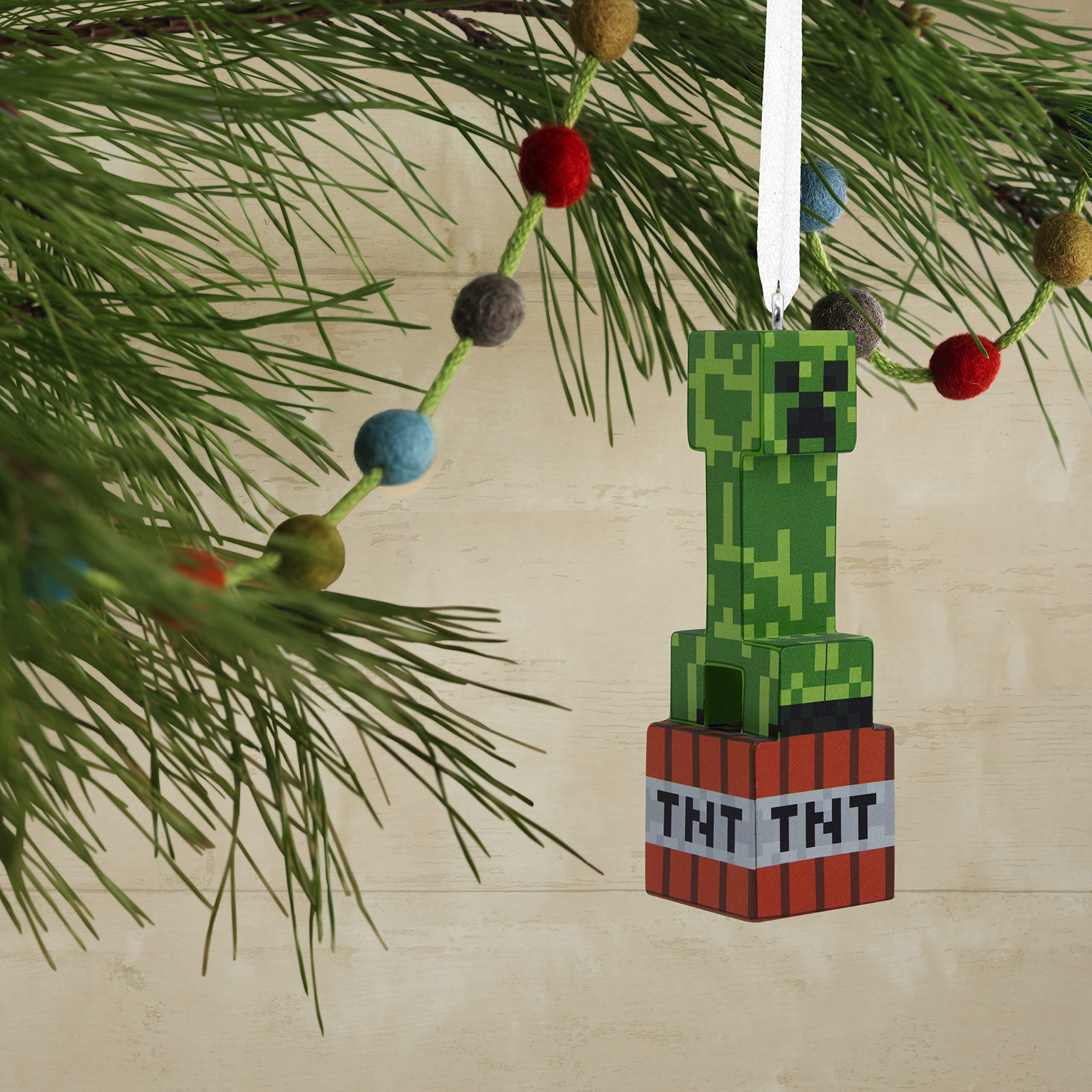 Foto 6 pulgar | Adorno Navideño Hallmark Minecraft Creeper En Tnt - Venta Internacional.