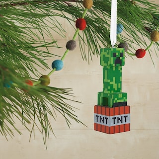 Foto 5 | Adorno Navideño Hallmark Minecraft Creeper En Tnt - Venta Internacional.