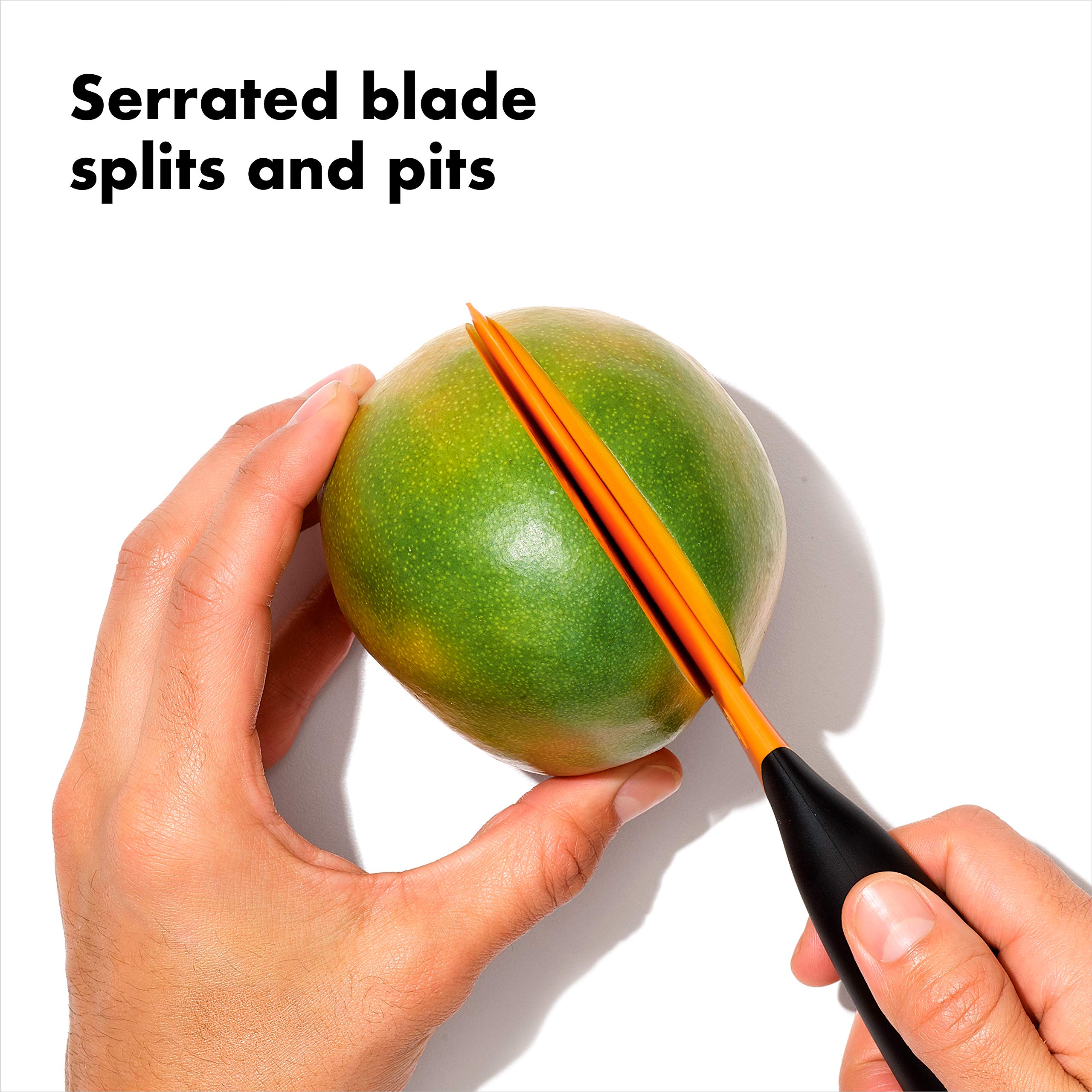 Foto 4 pulgar | Cortadora De Mango Oxo Good Grips Con Cuchara, Color Naranja - Venta Internacional.