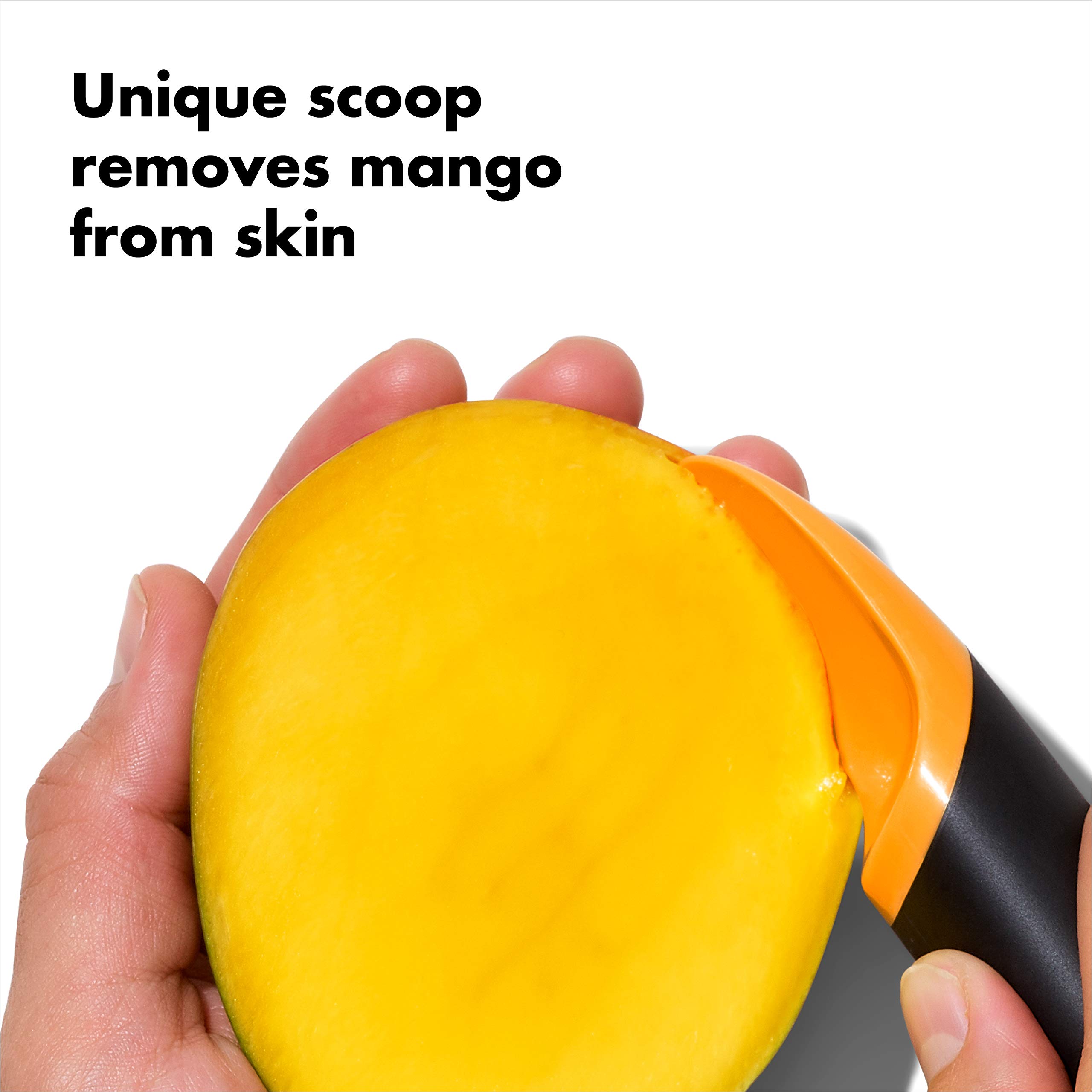 Foto 6 pulgar | Cortadora De Mango Oxo Good Grips Con Cuchara, Color Naranja - Venta Internacional.