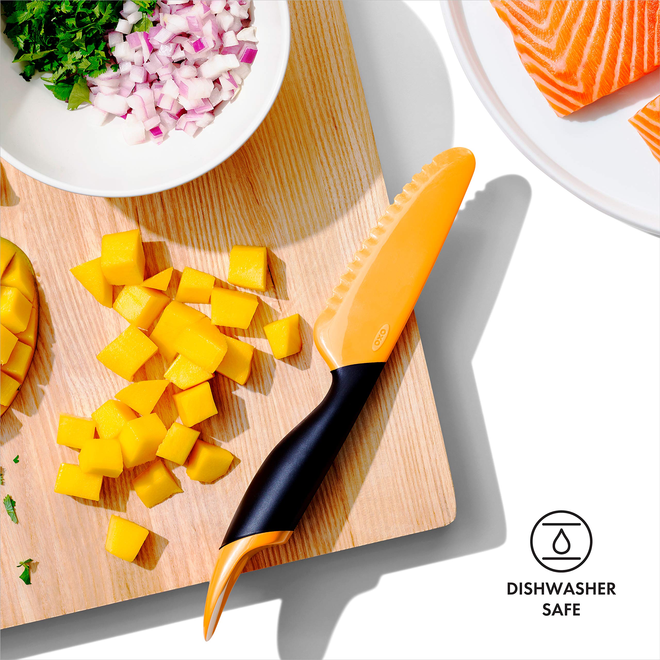 Foto 6 | Cortadora De Mango Oxo Good Grips Con Cuchara, Color Naranja - Venta Internacional.