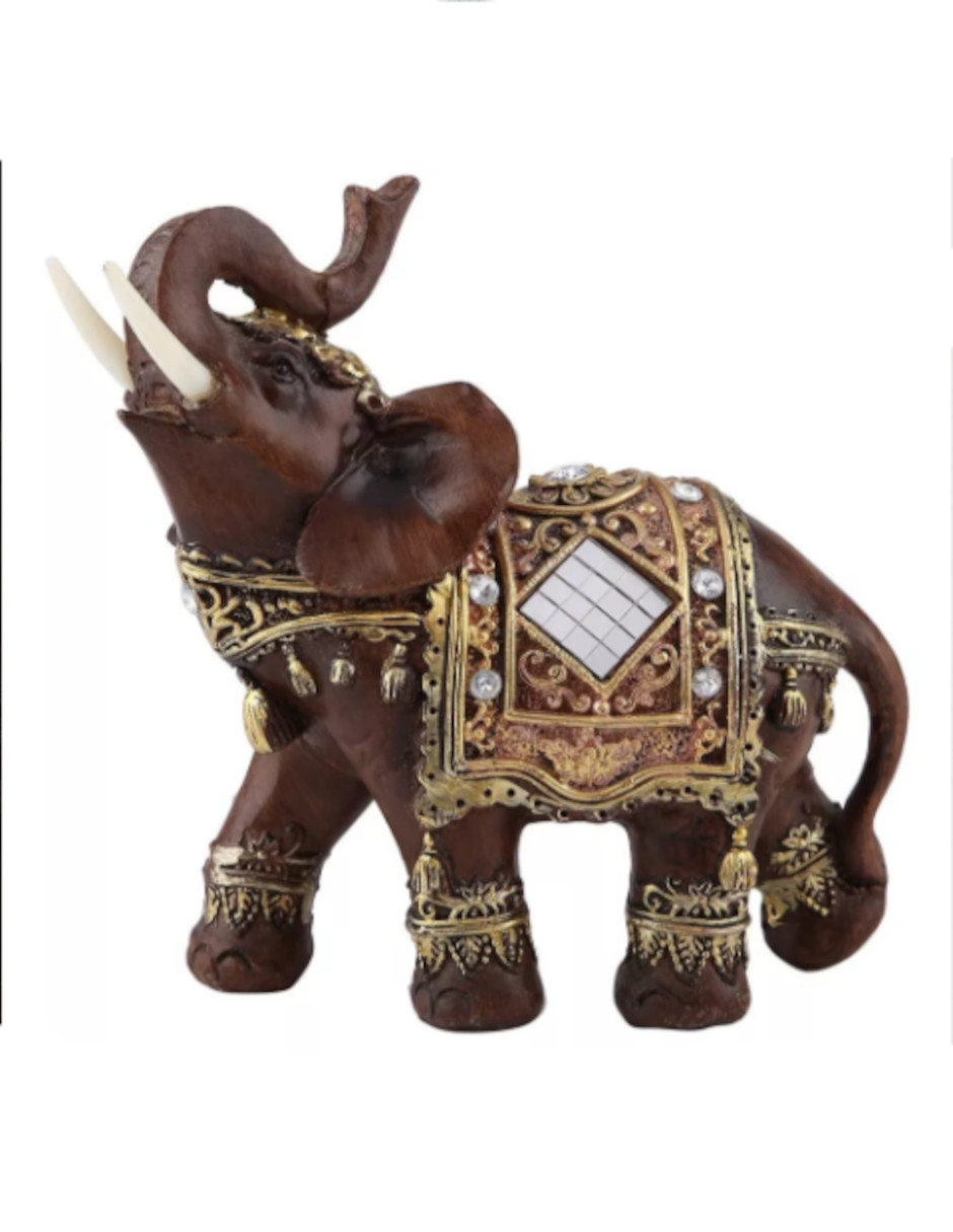 Foto 2 | Elefante Estatua De Decoración + Termo De Agua Güish