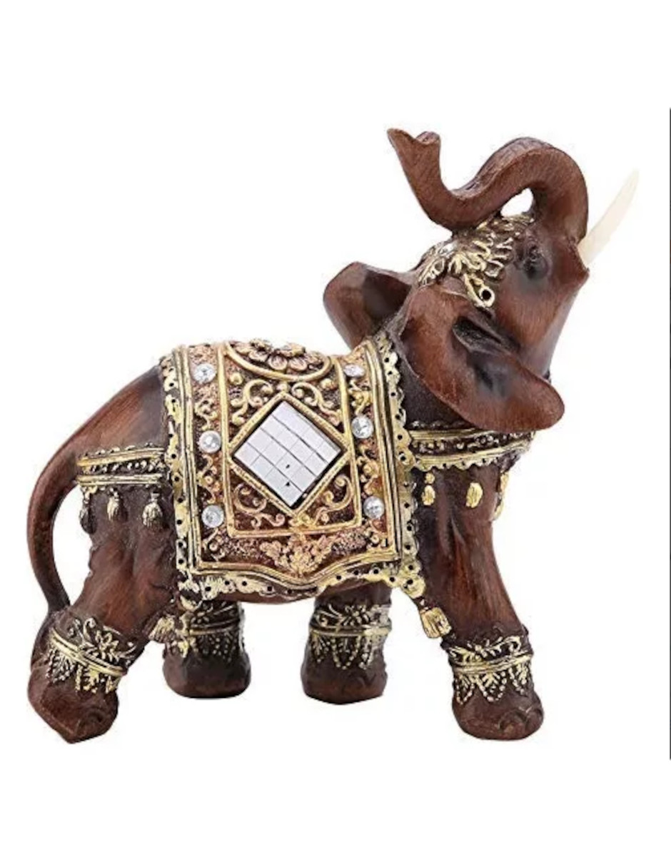 Foto 4 | Elefante Estatua De Decoración + Termo De Agua Güish