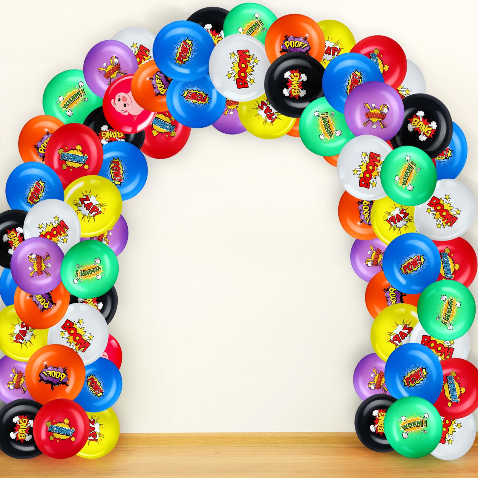 Foto 6 pulgar | Globos De Látex Skylety Hero, 30 Cm, Paquete De 40 Unidades - Venta Internacional.
