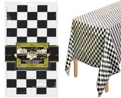Foto 1 | Mantel U.s. Toy Plastic B&w Check 137 Cm X 274 Cm - Venta Internacional.