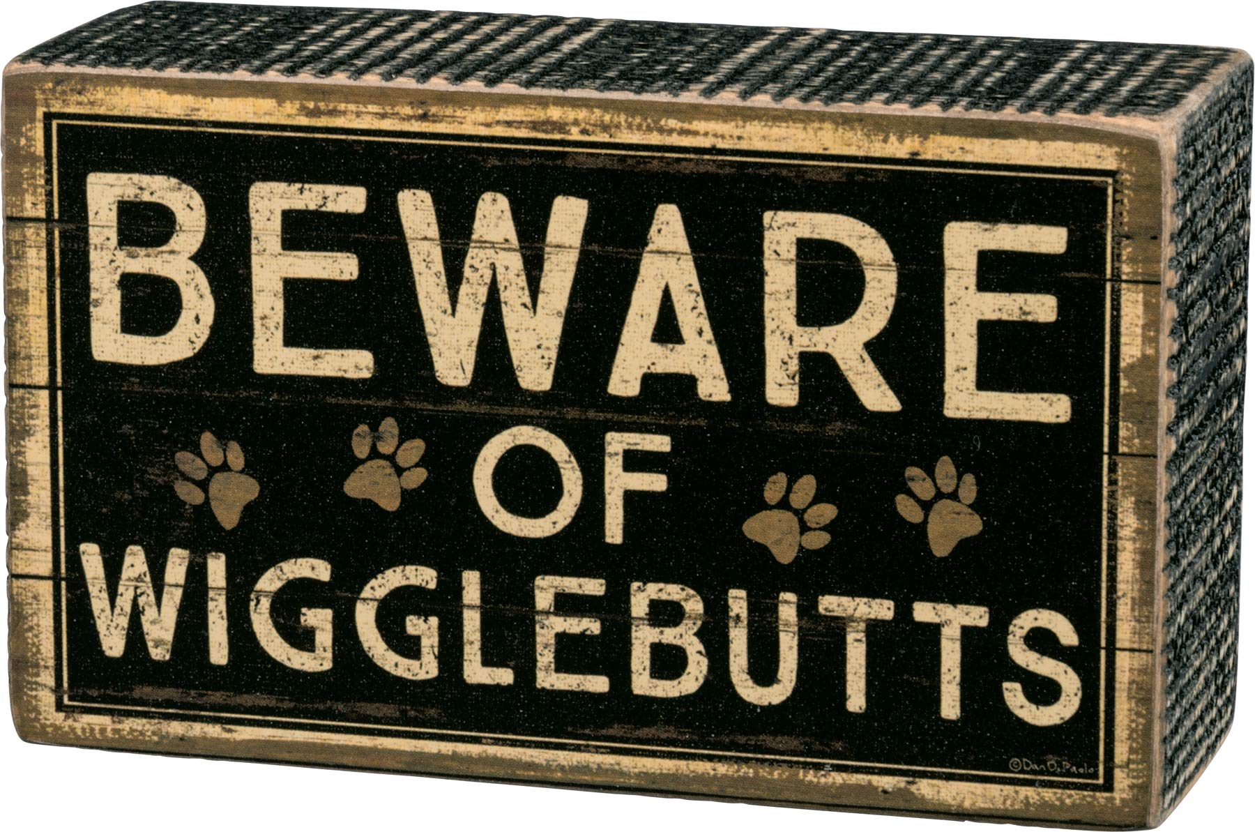 Foto 1 | Letrero Rústico Primitives De Kathy Beware Of Wigglebutts, 5 X 3 Cm - Venta Internacional.