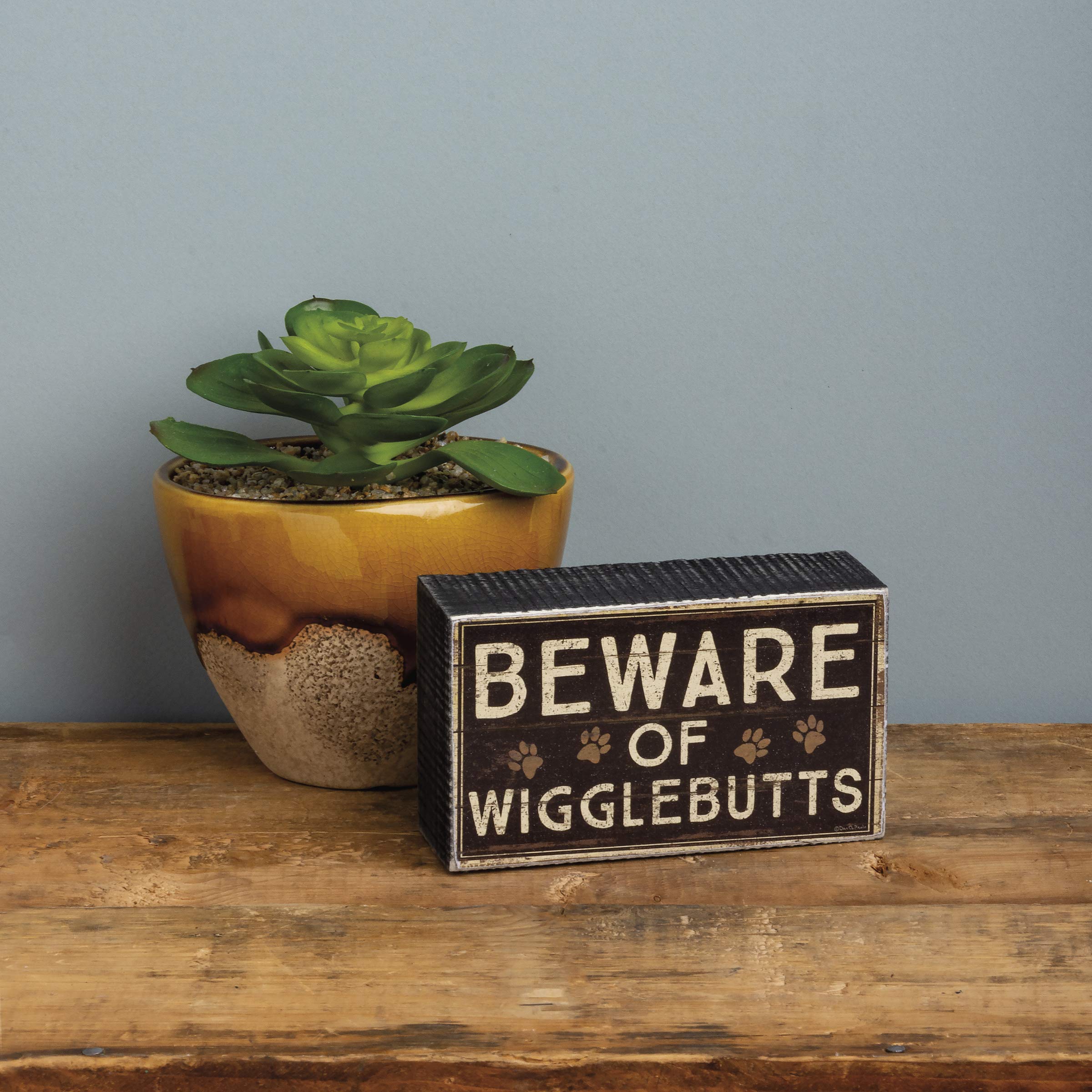 Foto 3 pulgar | Letrero Rústico Primitives De Kathy Beware Of Wigglebutts, 5 X 3 Cm - Venta Internacional.
