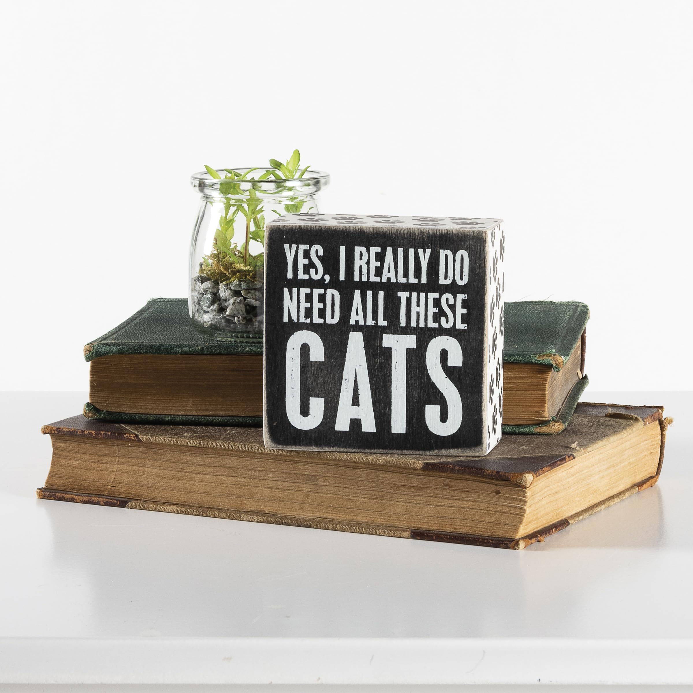 Foto 4 pulgar | Cartel De Madera Primitives De Kathy Yes, I Really Do Need All These Cats - Venta Internacional.