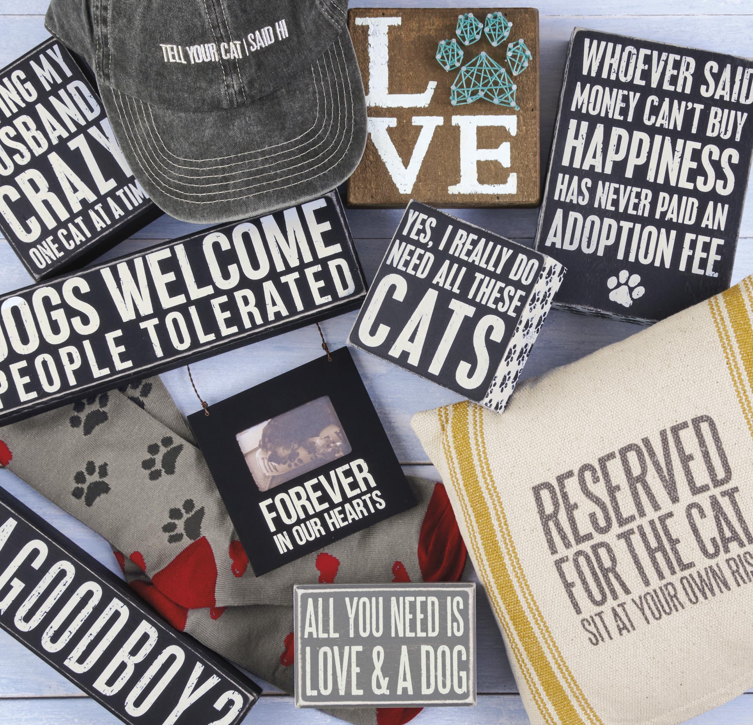 Foto 5 pulgar | Cartel De Madera Primitives De Kathy Yes, I Really Do Need All These Cats - Venta Internacional.