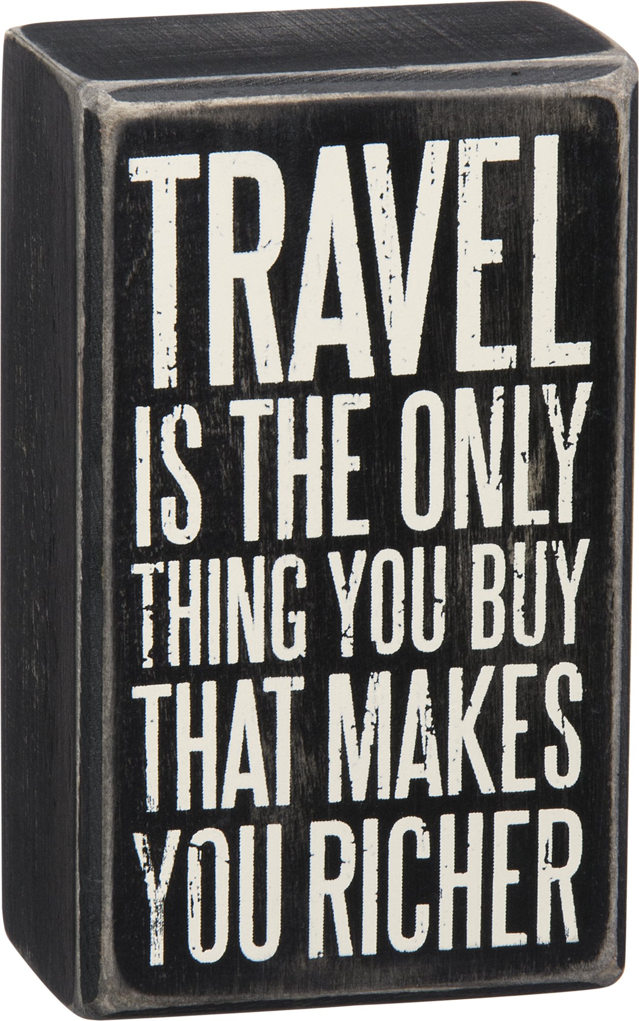 Foto 2 pulgar | Box Sign Primitives De Kathy Travel Is The Only Thing - Venta Internacional.