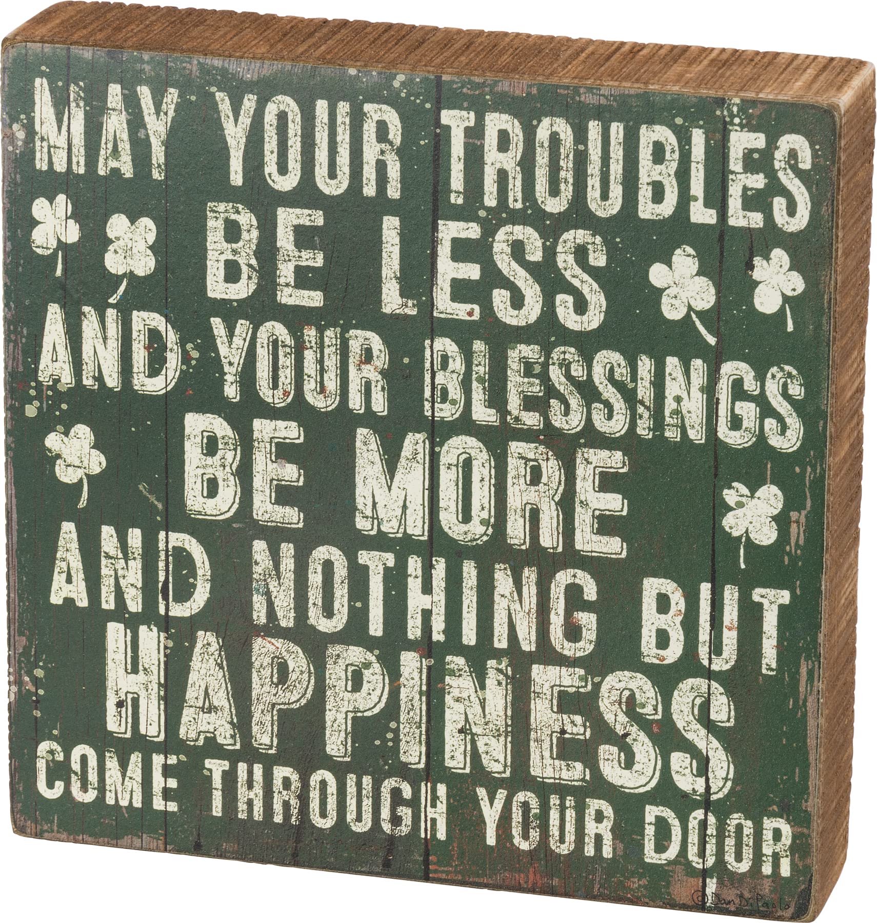 Letrero Primitives De Kathy May Your Blessings, 20 X 20 Cm - Venta Internacional.