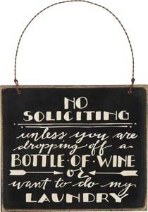 Foto 2 | Sign Primitives De Kathy No Solicita Una Botella De Vino - Venta Internacional.