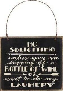 Foto 2 | Sign Primitives De Kathy No Solicita Una Botella De Vino - Venta Internacional.