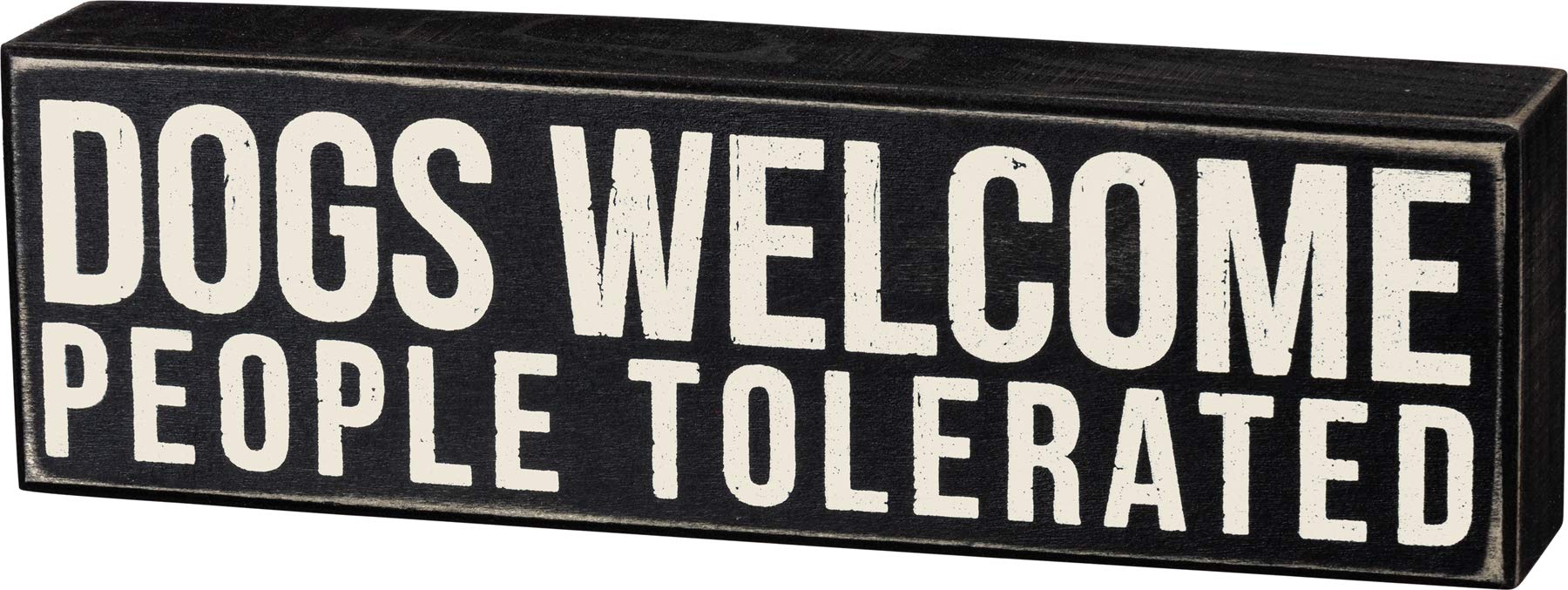 Letrero Decorativo De Madera Primitives De Kathy «dogs Welcome» De 5 Pulgadas - Venta Internacional.