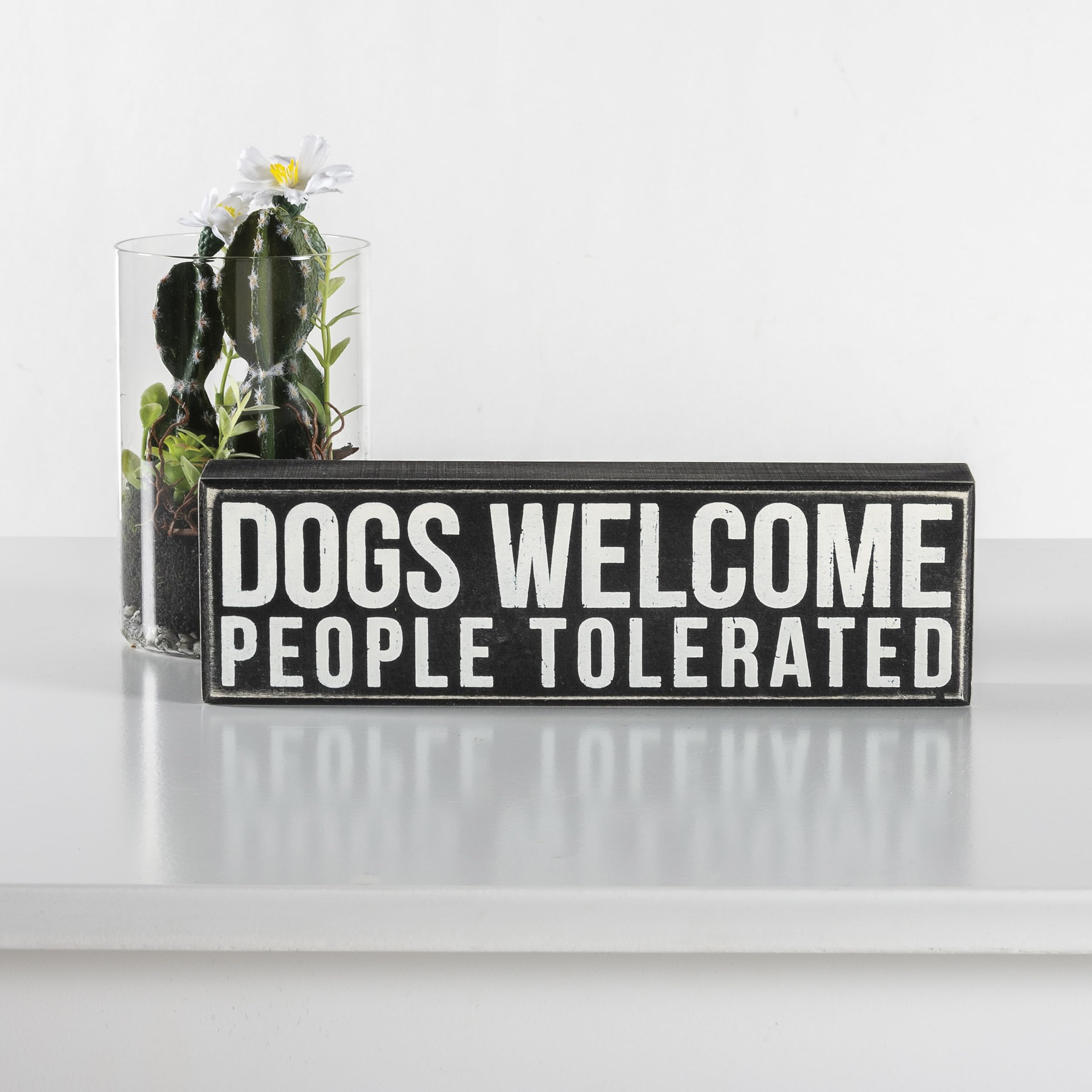 Foto 3 pulgar | Letrero Decorativo De Madera Primitives De Kathy «dogs Welcome» De 5 Pulgadas - Venta Internacional.