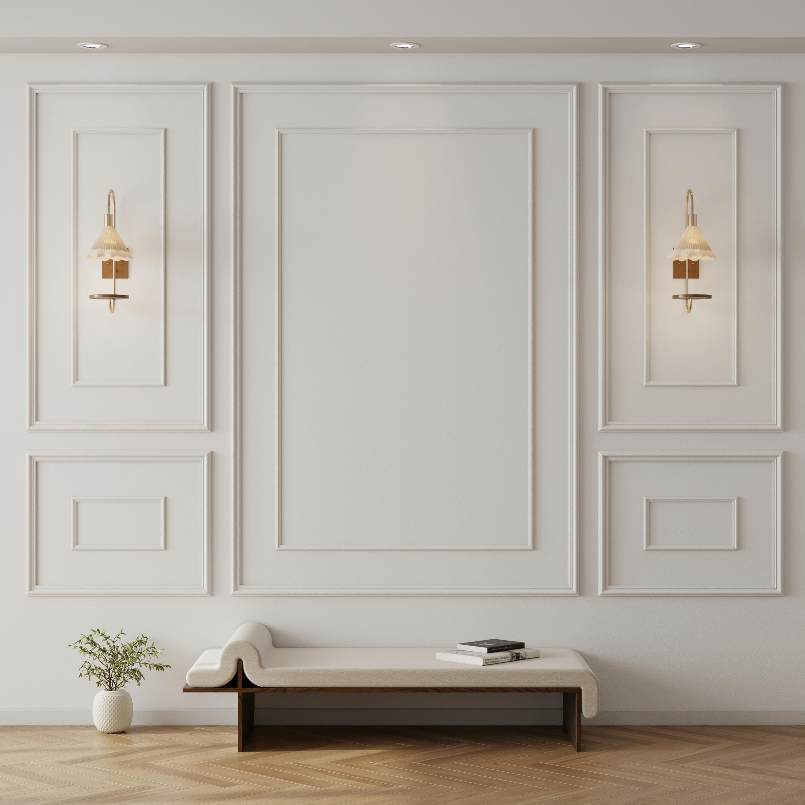 Kit De Molduras De Pared Pangda, Revestimiento Prefabricado Para Pelar Y Pegar - Venta Internacional.