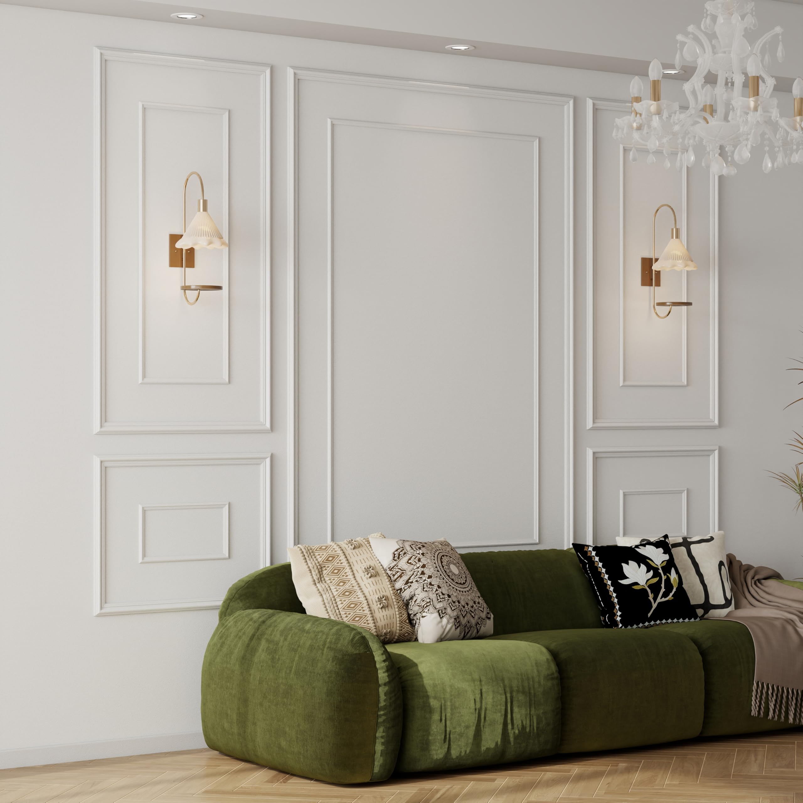 Foto 6 | Kit De Molduras De Pared Pangda, Revestimiento Prefabricado Para Pelar Y Pegar - Venta Internacional.