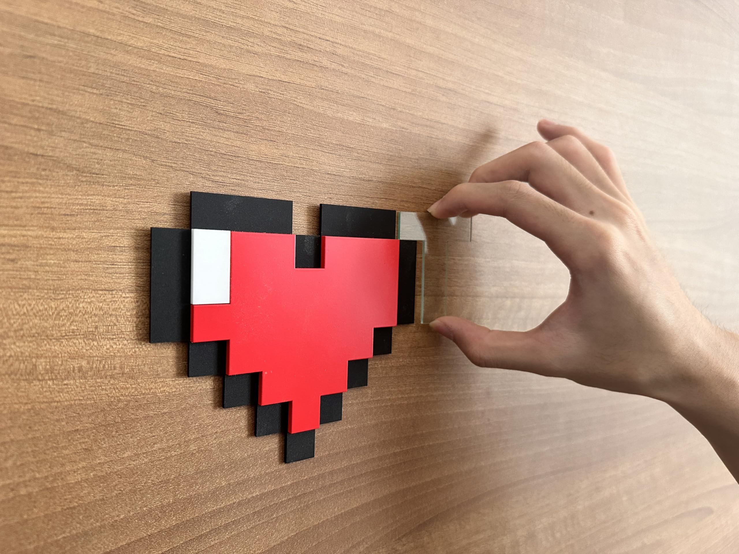 Foto 5 pulgar | Decoración De Pared Con Tema De Minecraft De Kubik Letters Pixel Heart Zelda - Venta Internacional.