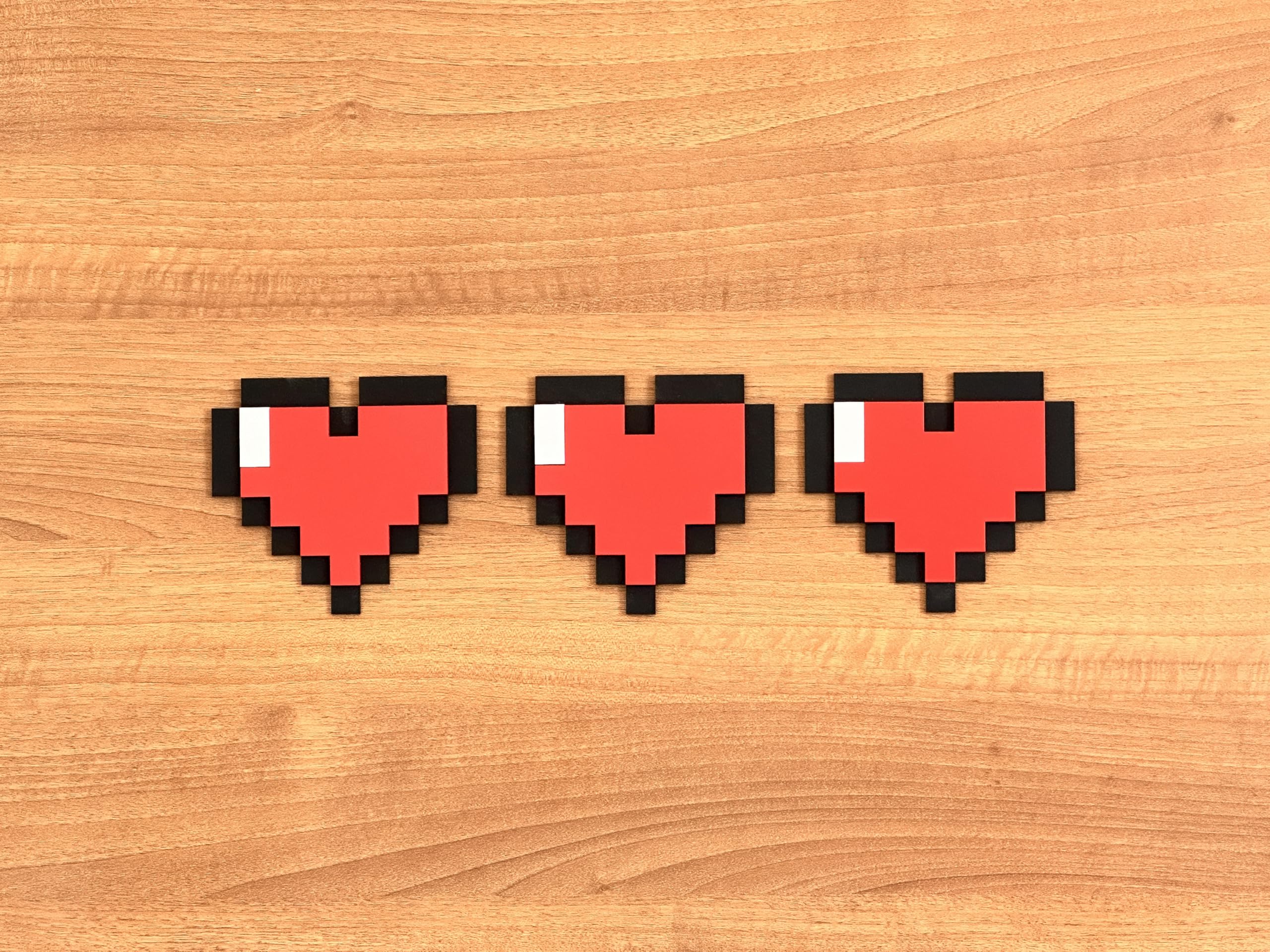 Foto 6 pulgar | Decoración De Pared Con Tema De Minecraft De Kubik Letters Pixel Heart Zelda - Venta Internacional.