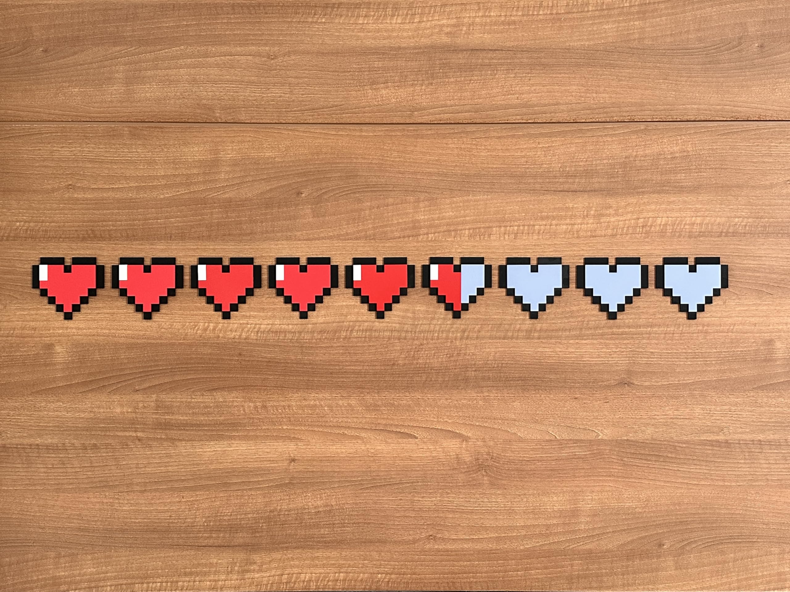 Foto 7 pulgar | Decoración De Pared Con Tema De Minecraft De Kubik Letters Pixel Heart Zelda - Venta Internacional.