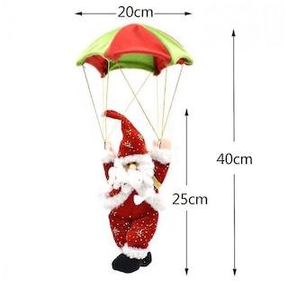 Foto 5 | Expositor De Adornos Navideños, Decoración De Papá Noel En Paracaidismo - Venta Internacional.
