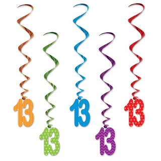 Foto 1 | Whirls Beistle 13 Con 5 Espirales De 91 Cm De Largo Para Fiesta De Cumpleaños - Venta Internacional.