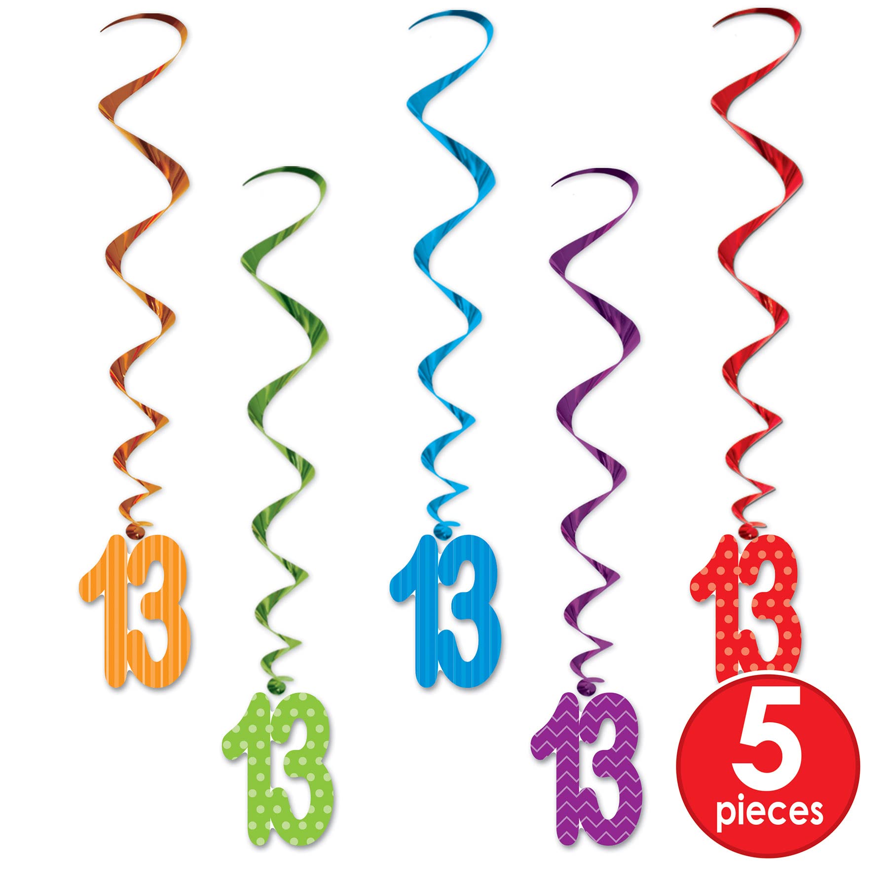 Foto 3 pulgar | Whirls Beistle 13 Con 5 Espirales De 91 Cm De Largo Para Fiesta De Cumpleaños - Venta Internacional.