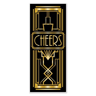 Foto 1 | Funda de Puerta Beistle Black And Gold Cheers - Venta Internacional