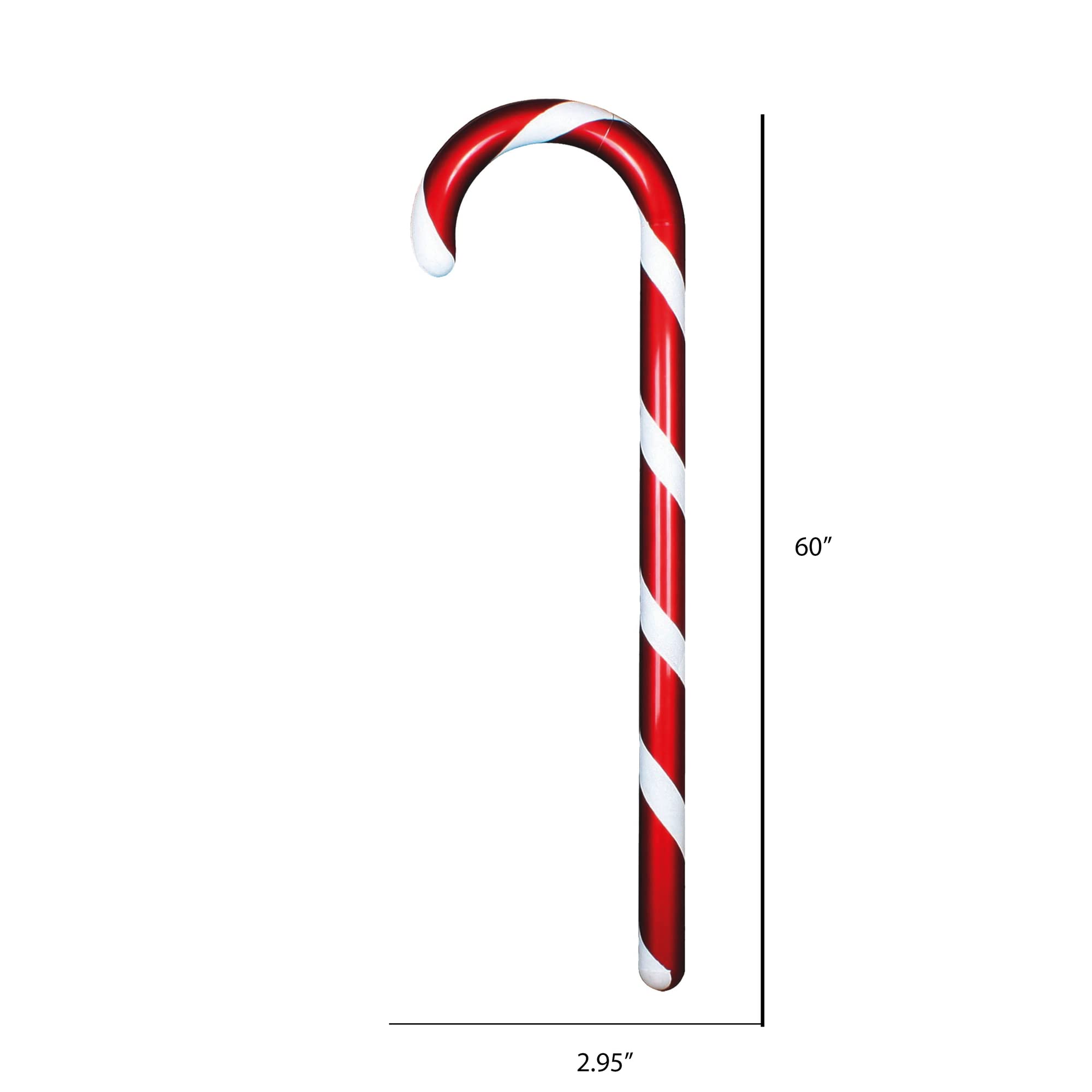 Foto 3 pulgar | Adorno Navideño Vickerman, Bastón De Caramelo Rojo Y Blanco, 60 Cm - Venta Internacional.