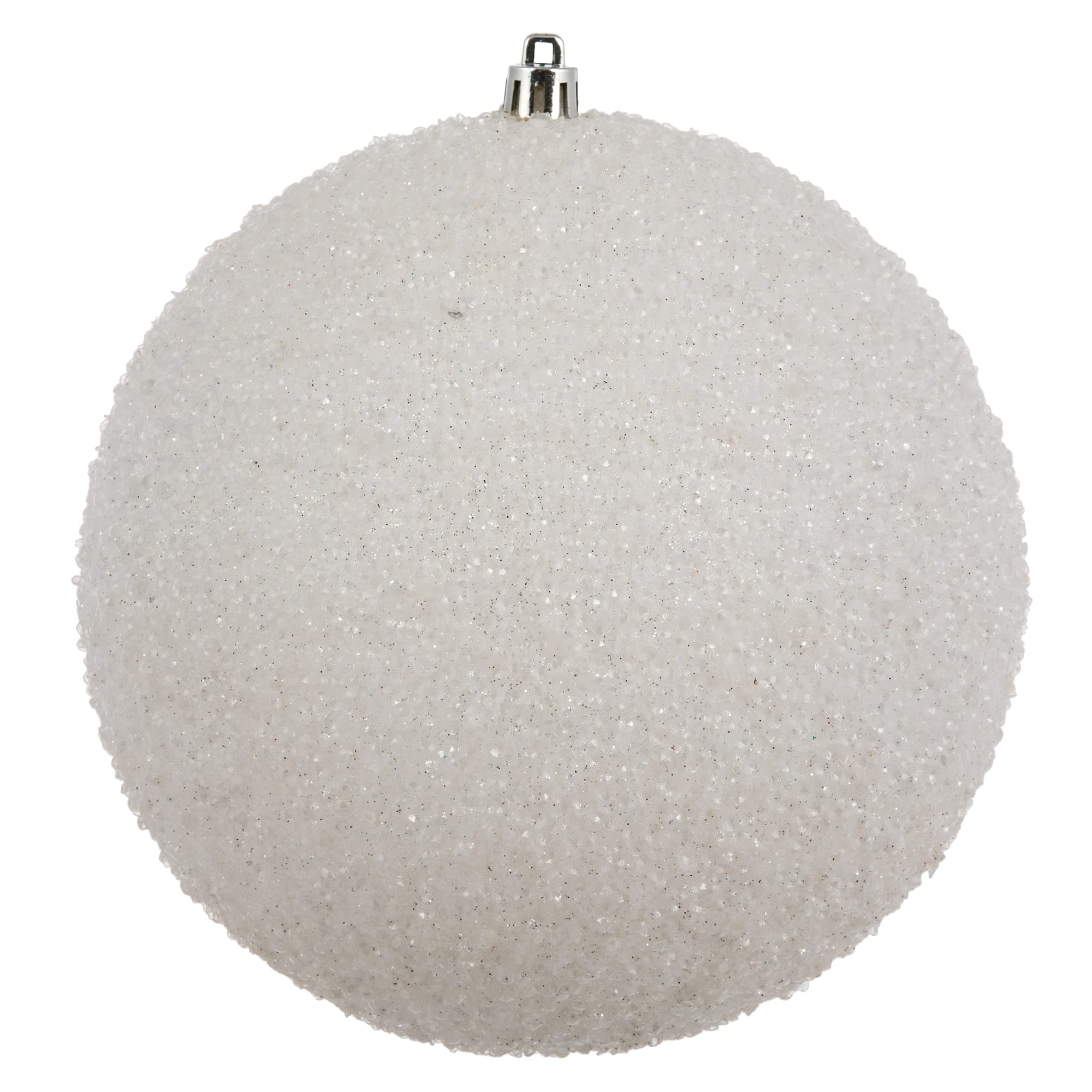 Foto 2 pulgar | Bola Blanca Con Cuentas Ornament Vickerman De 8 Cm, 2 Unidades Por Bolsa - Venta Internacional.