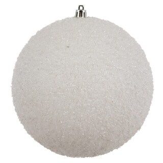 Foto 1 | Bola Blanca Con Cuentas Ornament Vickerman De 8 Cm, 2 Unidades Por Bolsa - Venta Internacional.