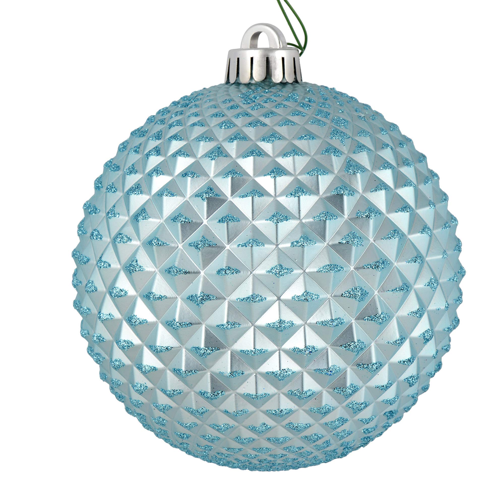 Foto 2 pulgar | Bola Con Purpurina Azul Durian De Ornament Vickerman, 6 Cm, 4 Bolsas - Venta Internacional.
