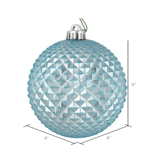 Foto 2 | Bola Con Purpurina Azul Durian De Ornament Vickerman, 6 Cm, 4 Bolsas - Venta Internacional.