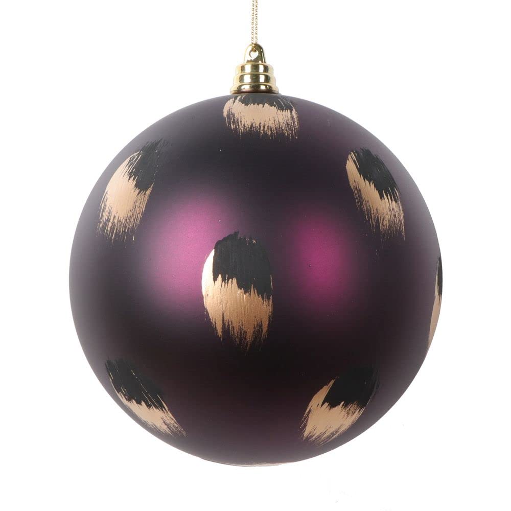 Foto 2 pulgar | Adorno Para Árbol De Navidad Vickerman, Color Ciruela Mate, 4,75 Cm (paquete De 4) - Venta Internacional.