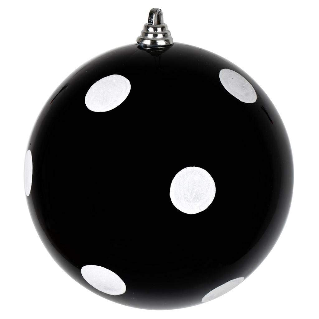 Foto 2 pulgar | Adorno Para Árbol De Navidad Vickerman Black Candy White Dots - Venta Internacional.