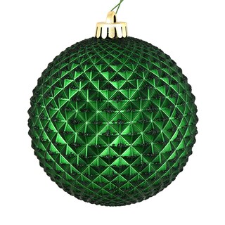 Foto 1 | Bola Con Purpurina Esmeralda Durian De Ornament Vickerman, 6 Cm, 4 Unidades - Venta Internacional.