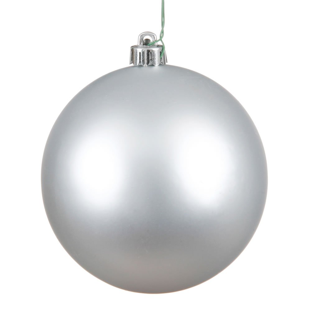 Foto 1 | Adorno Navideño Con Forma De Bola Mate Vickerman De 6 Cm, Color Plateado, Juego De 4 - Venta Internacional.