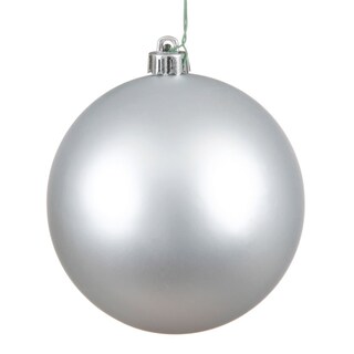 Foto 1 | Adorno Navideño Con Forma De Bola Mate Vickerman De 6 Cm, Color Plateado, Juego De 4 - Venta Internacional.