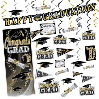 Foto 1 | Kit Para Fiesta De Graduación Beistle Whirls, 12 X 45 Cm, Recortes De 20 X 15 Cm - Venta Internacional.