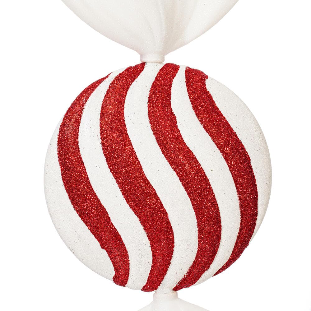 Foto 4 pulgar | Adorno Navideño Vickerman Flat Peppermint Candy 18 Cm - Venta Internacional.