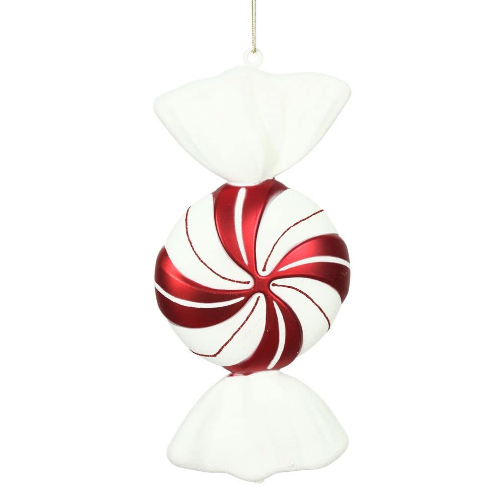 Foto 2 pulgar | Adorno Navideño Vickerman, Redondo, Rojo Y Blanco, Caramelo En Espiral, 12 Unidades - Venta Internacional.