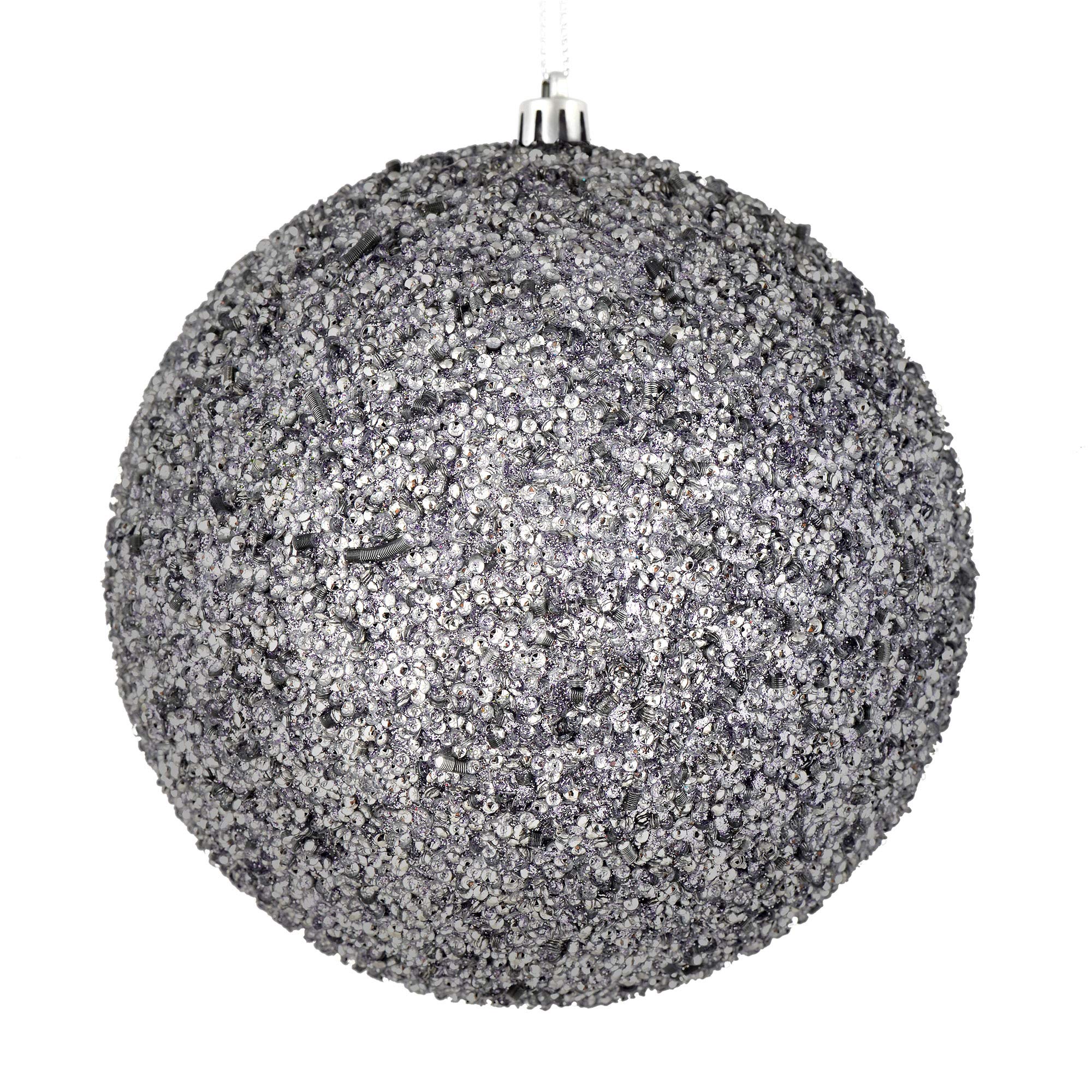 Foto 2 pulgar | Bola Con Cuentas Plateadas Ornament Vickerman De 4,75 Cm, 6 Unidades Por Bolsa - Venta Internacional.