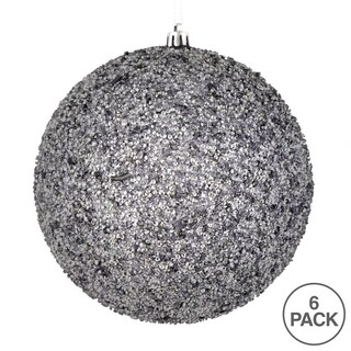 Foto 3 | Bola Con Cuentas Plateadas Ornament Vickerman De 4,75 Cm, 6 Unidades Por Bolsa - Venta Internacional.