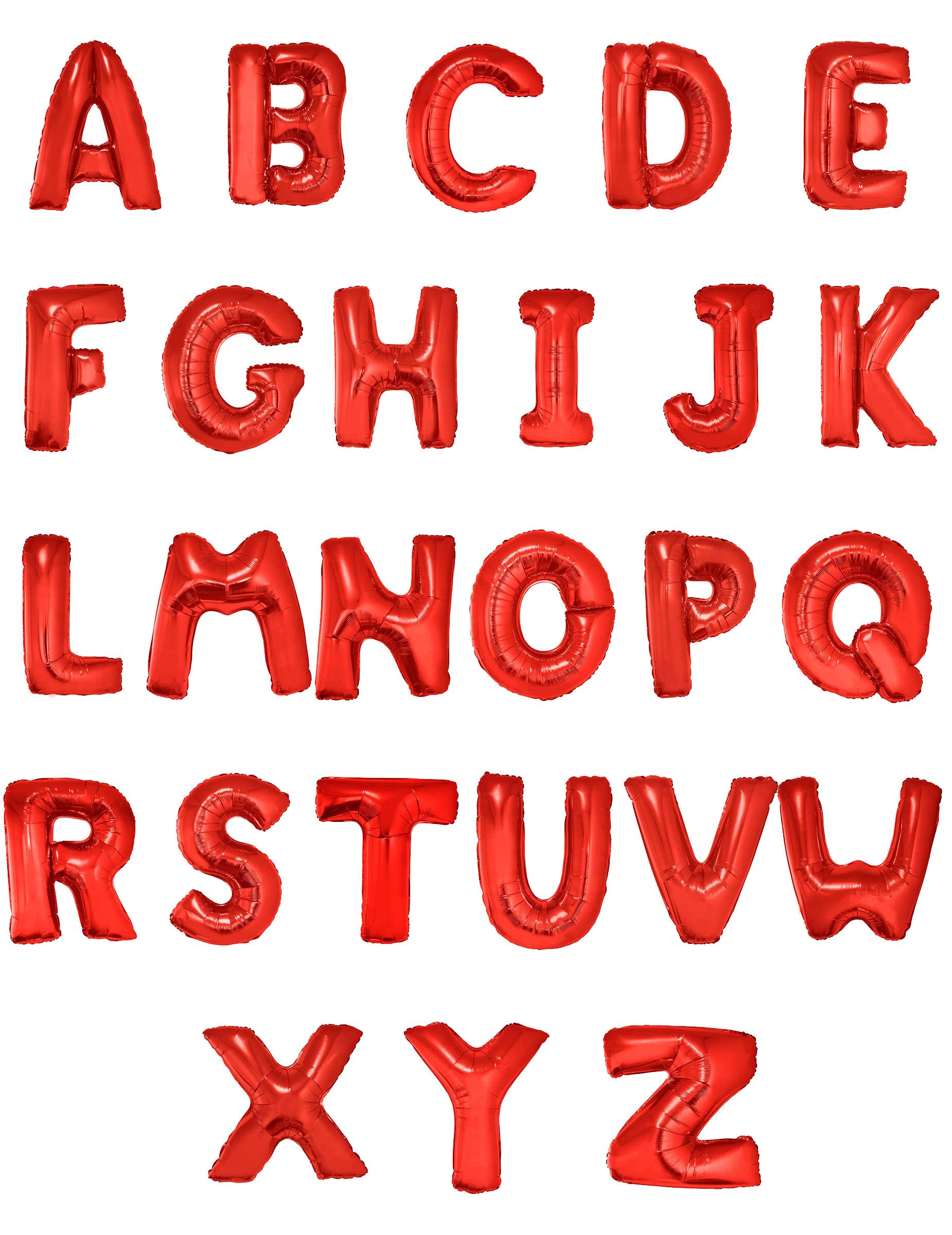 Foto 3 pulgar | Globo Con Letras De Aluminio Funny Fashion F-40 Rojo - Venta Internacional.